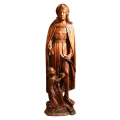 16th Century Southern Germany Wood Figure of Saint Roch