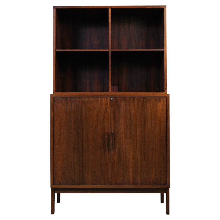 Scandinavian Bookcase Display and Drawers at 1stDibs