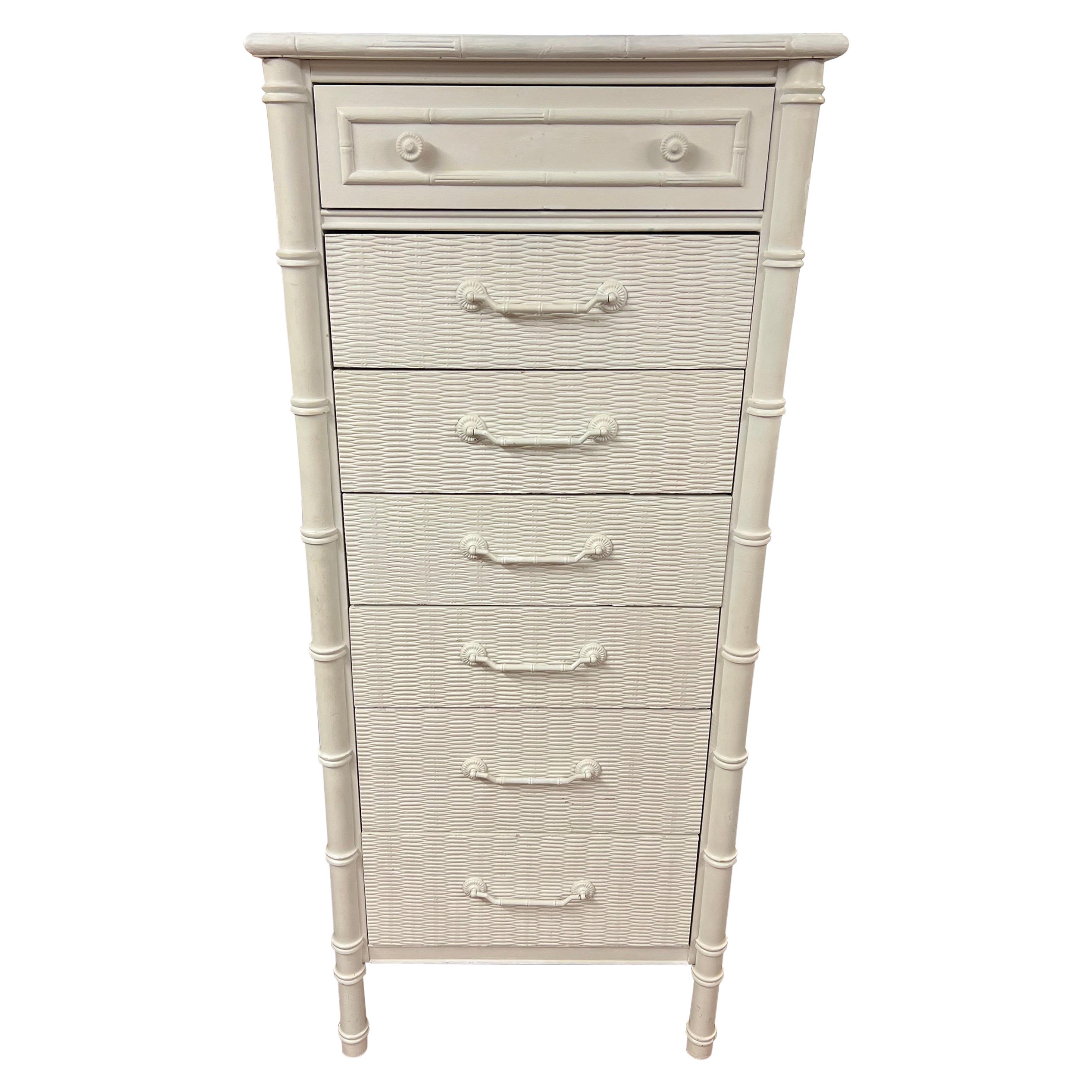 Vintage Thomasville Allegro Style Chest in White