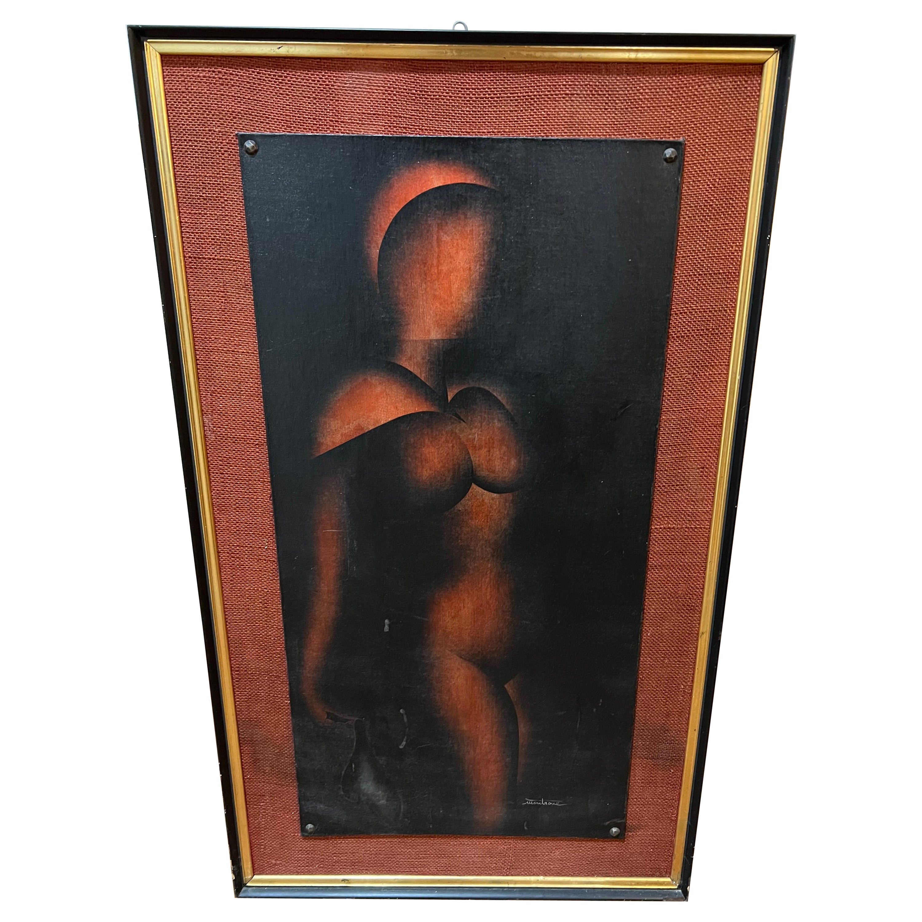 Signed Art Deco Nude by John Montroue For Sale