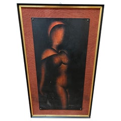 Signed Art Deco Nude by John Montroue