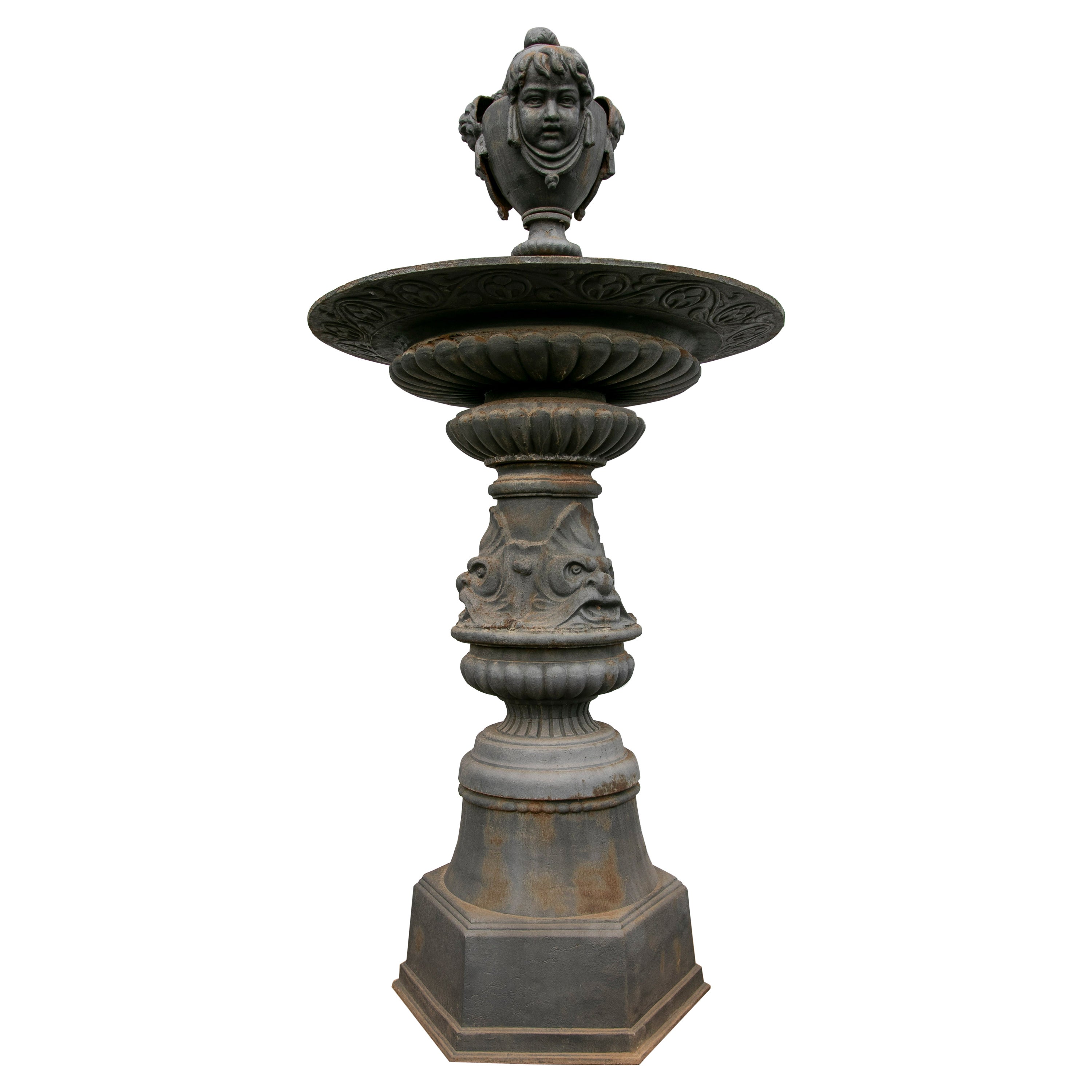 A Fine Victorian Scottish Cast Iron Macfarlane and Co. Two Tier