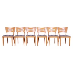 Heywood Wakefield Mid-Century Modern "Dog Bone" Dining Chairs, Set of Six