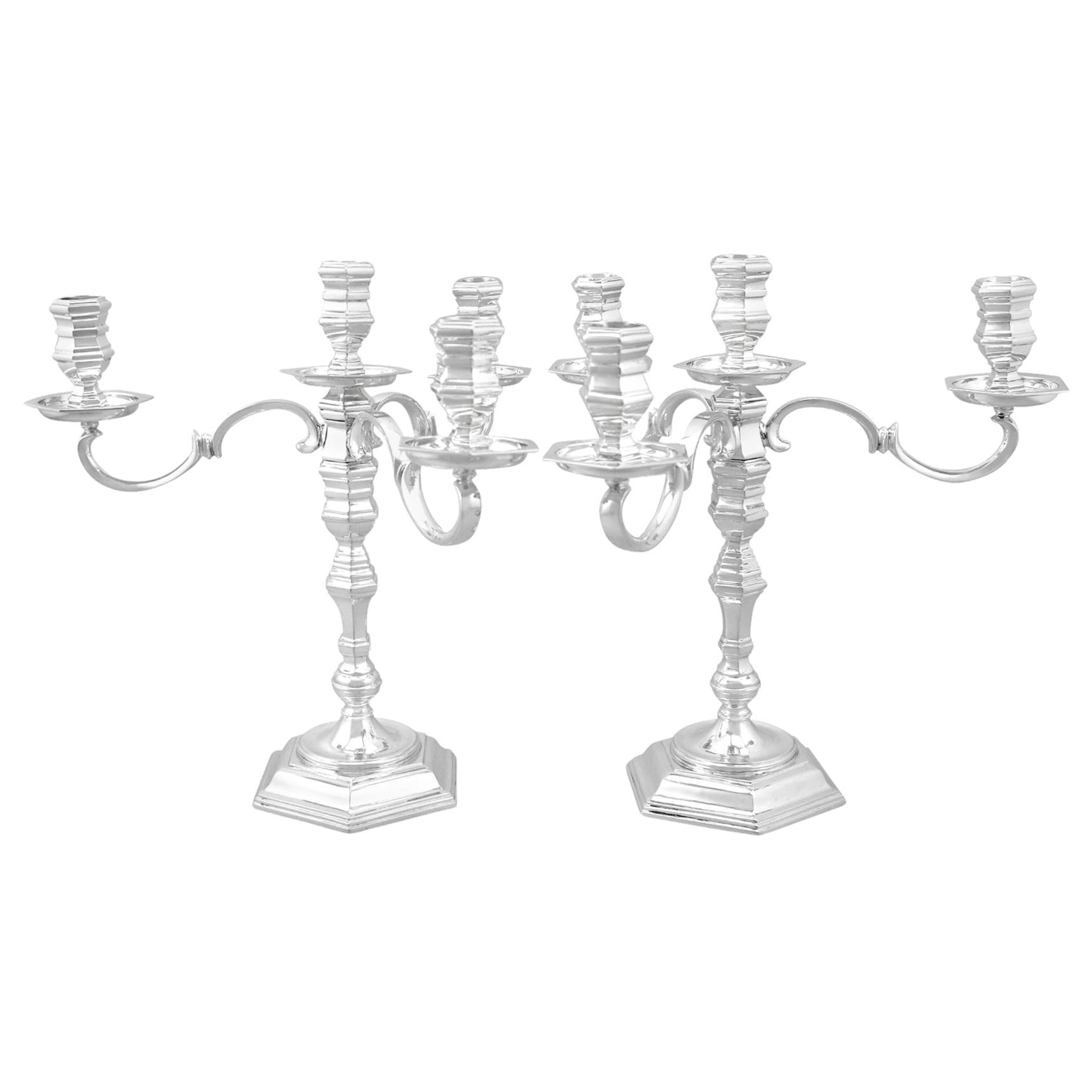 Vintage Sterling Silver Four Light Candelabra