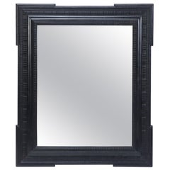 Blackened, Dutch, Carved Wood Frame or Mirror, 19th Century