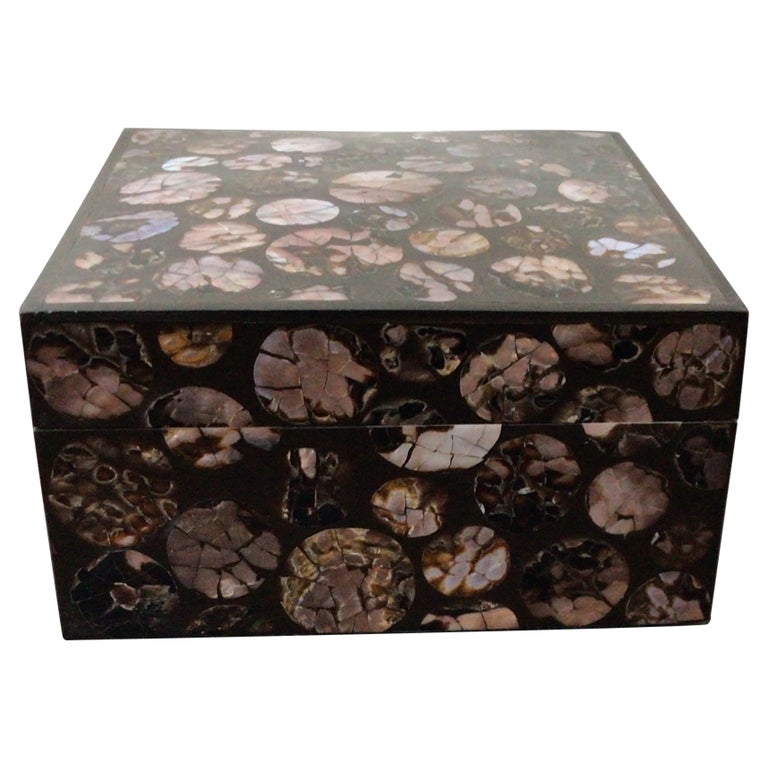 R & Y Augousti Mother of Pearl Box For Sale