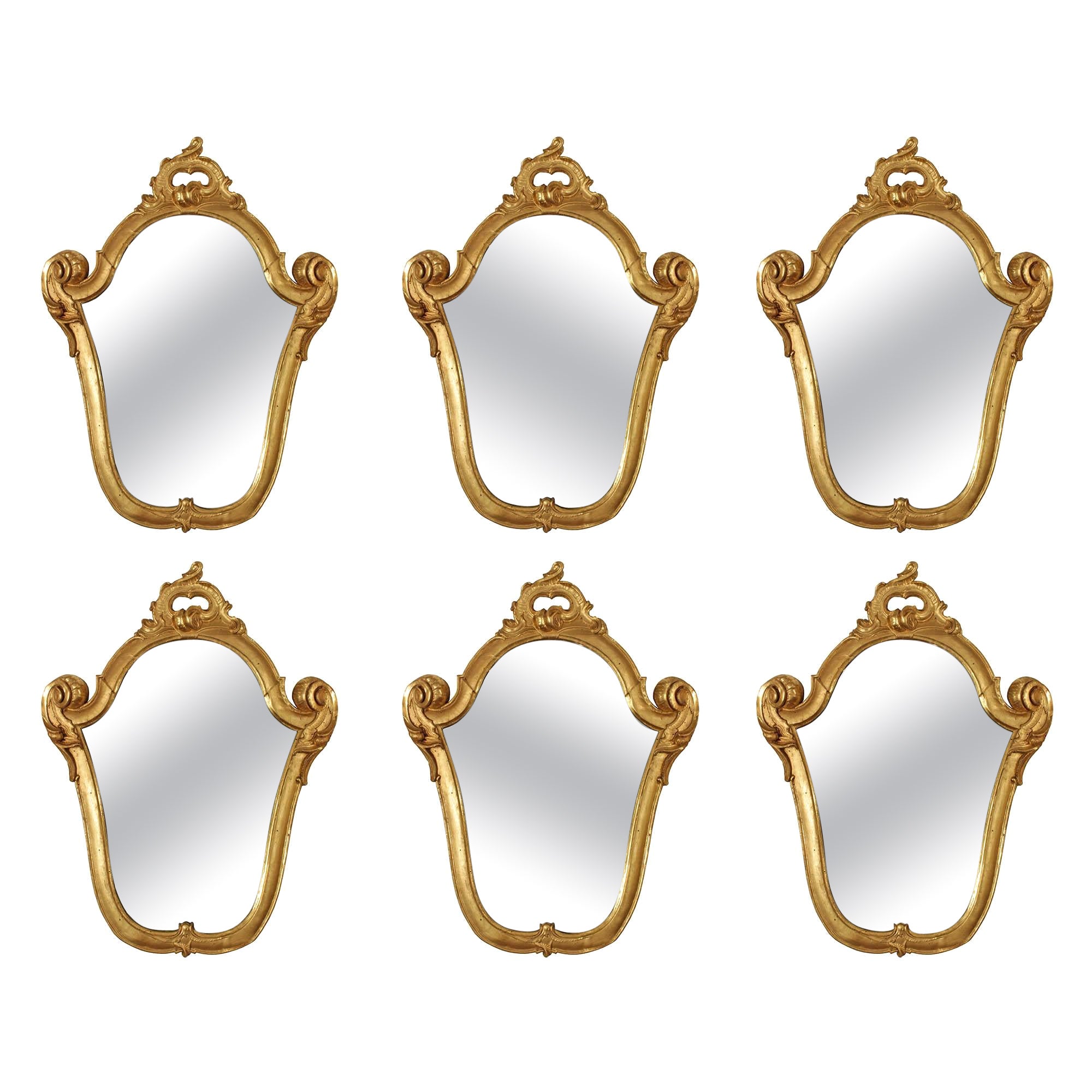 Set of Mirrors, Sold Individually For Sale at 1stDibs