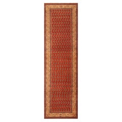 Antique Persian Tabriz Runner Rug. Size: 5 ft 10 in x 20 ft 2 in