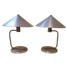 Vintage Two Matching Walter Von Nessen Table Lamps, c. 1938