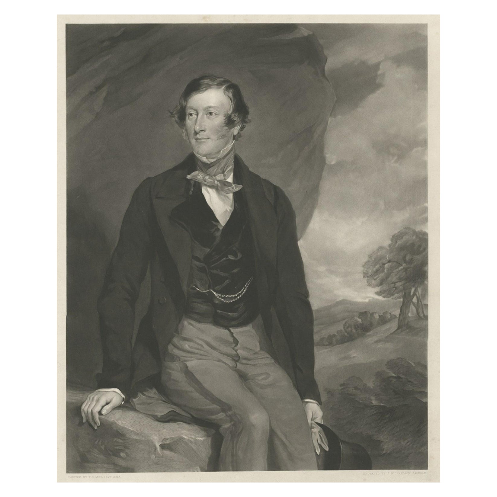 Il politico britannico Henry Charles Sturt di Crichel House, Dorset, Inghilterra, 1850 ca.