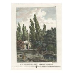 View of a Temple in the Garden of the Hermitage at Versailles, France, 1808