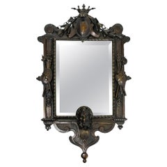 19th Century French Bronze Mirror