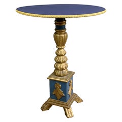Barock-Revival-Tisch aus geschnitztem vergoldetem Holz, 19. Jahrhundert