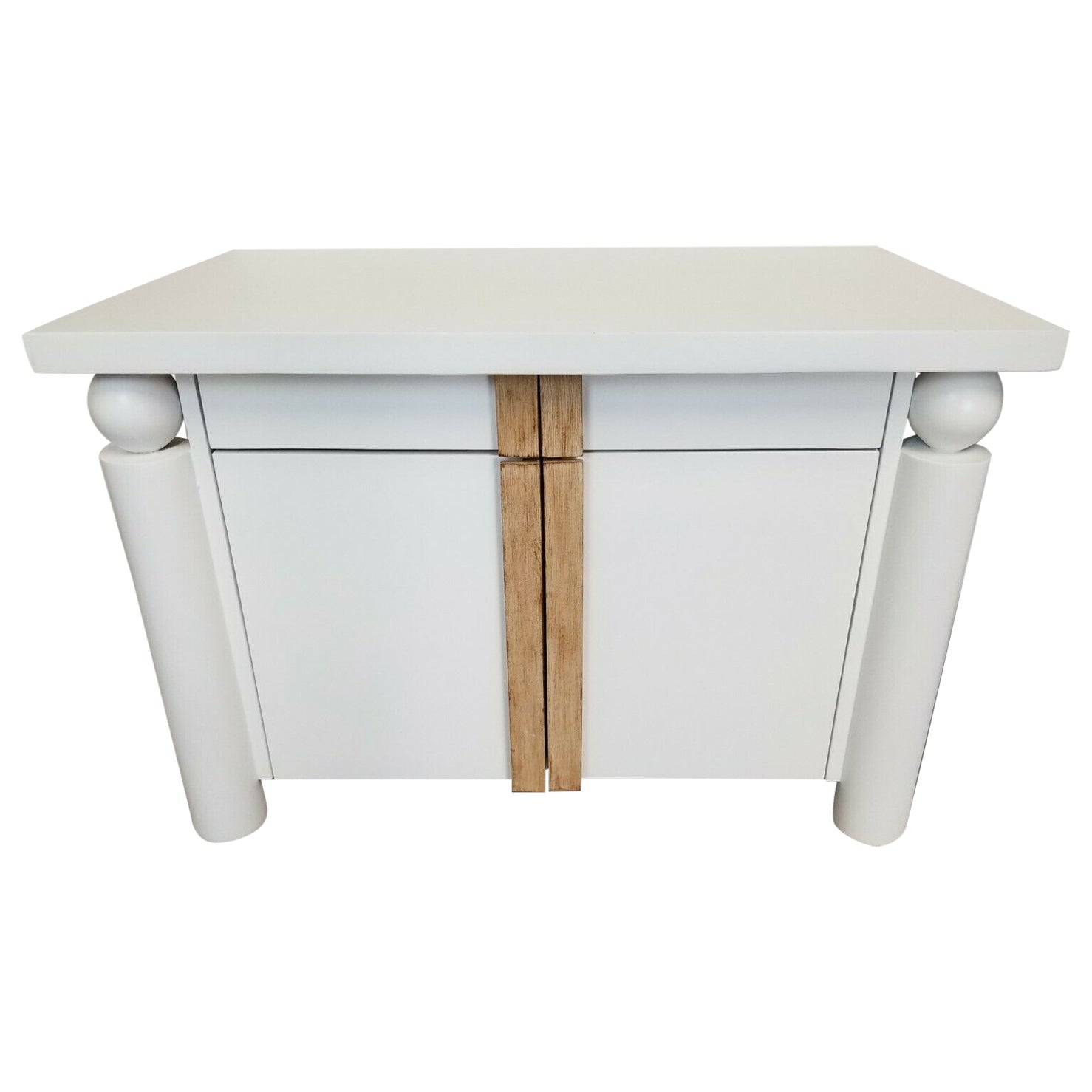 Modern Coastal Nightstand Side Table by Platt Collections 