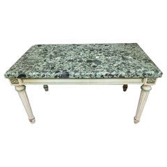 Used Coffee Table Wood & Marble Bench