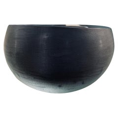 21st Century Federico Peri Linae Small Vase Smoke Colour Murano Glass