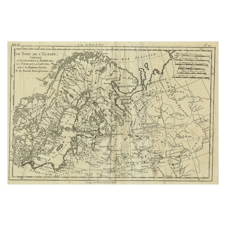 Antique Map of Northern Europe and European Russia, ca.1780 For Sale at  1stDibs | map of northern europe, modern day europe map, modern day map of  europe