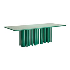 Contemporary Matte Lacquer Dining Table in Green, for SoShiro by Interni