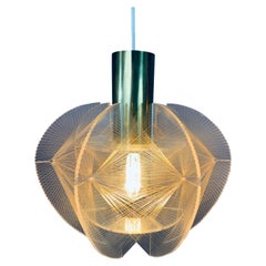 1970s French Nylon and Perspex Sompex Pendant Light Designed by Paul Secon
