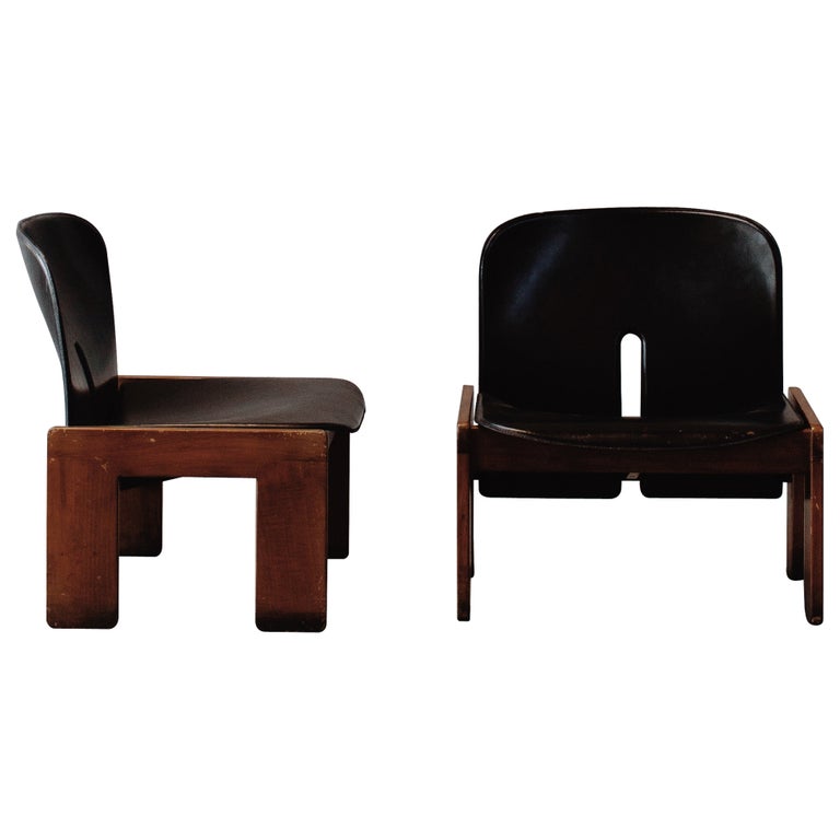 Afra & Tobia Scarpa "925" Easy Chairs for Cassina, 1966, Set of 2 For Sale