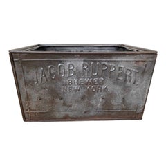 Vintage Jacob Rupert Metal Bottle Carrier