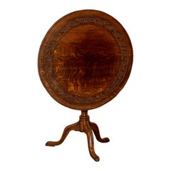 18th Century English Oak Tilt-Top Table