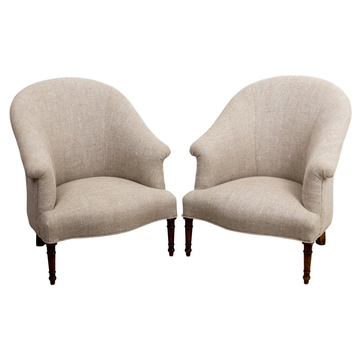 Pair of English Club Chairs