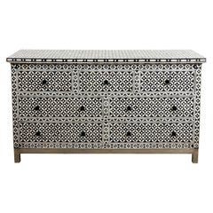 Indian Bone Inlaid Chest of Drawers