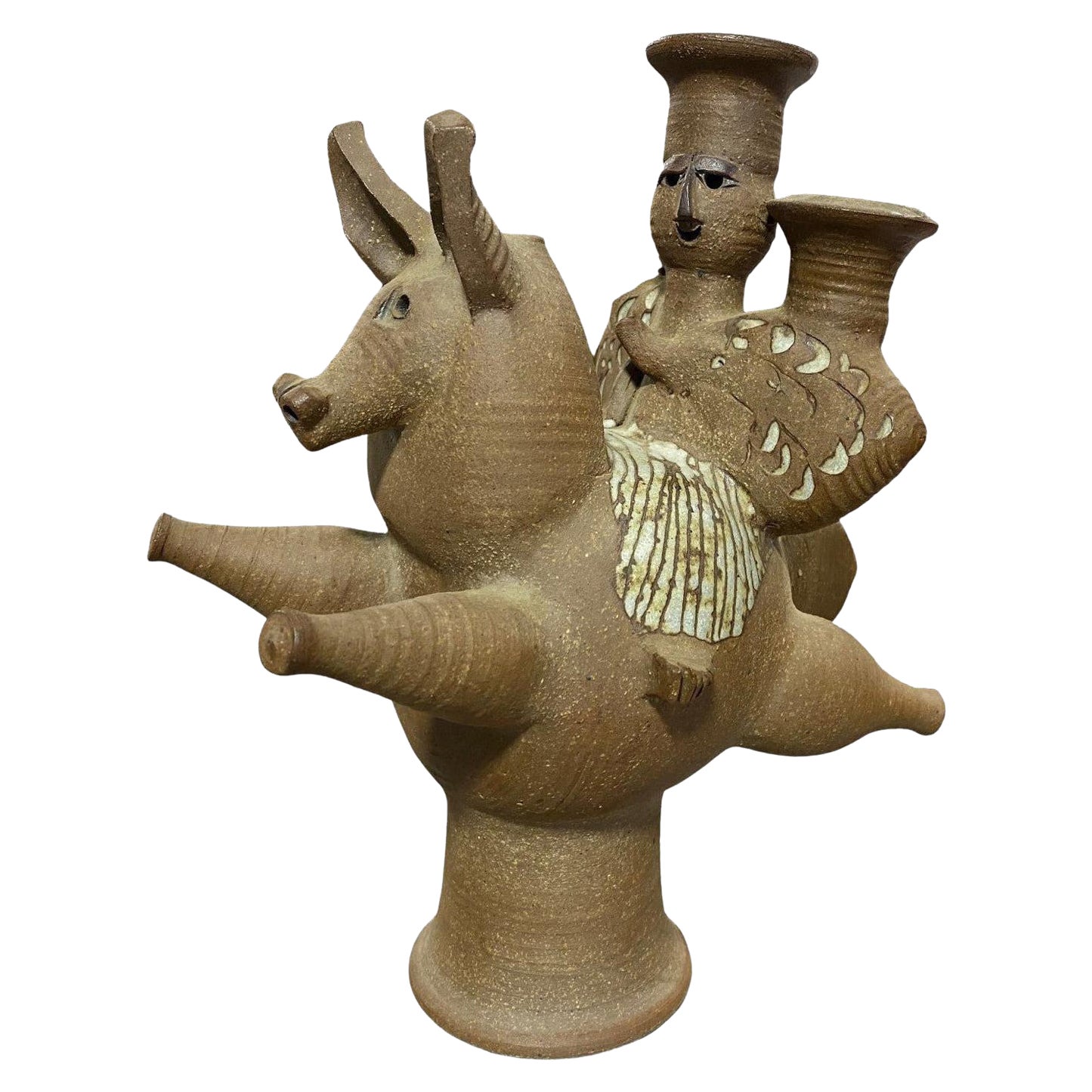 Dora De Larios, scultura in studio Pottery firmata, messicano-americana della California