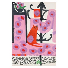 Vintage French Poster, 'Lora Lamm IL Giardino' by Lora Lamm