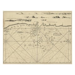 Old Sea Chart of the Tenasserim area, Myanmar 'Burma' in South East Asia, c.1790