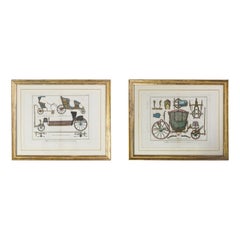 Couple Prints of Antique Carriages