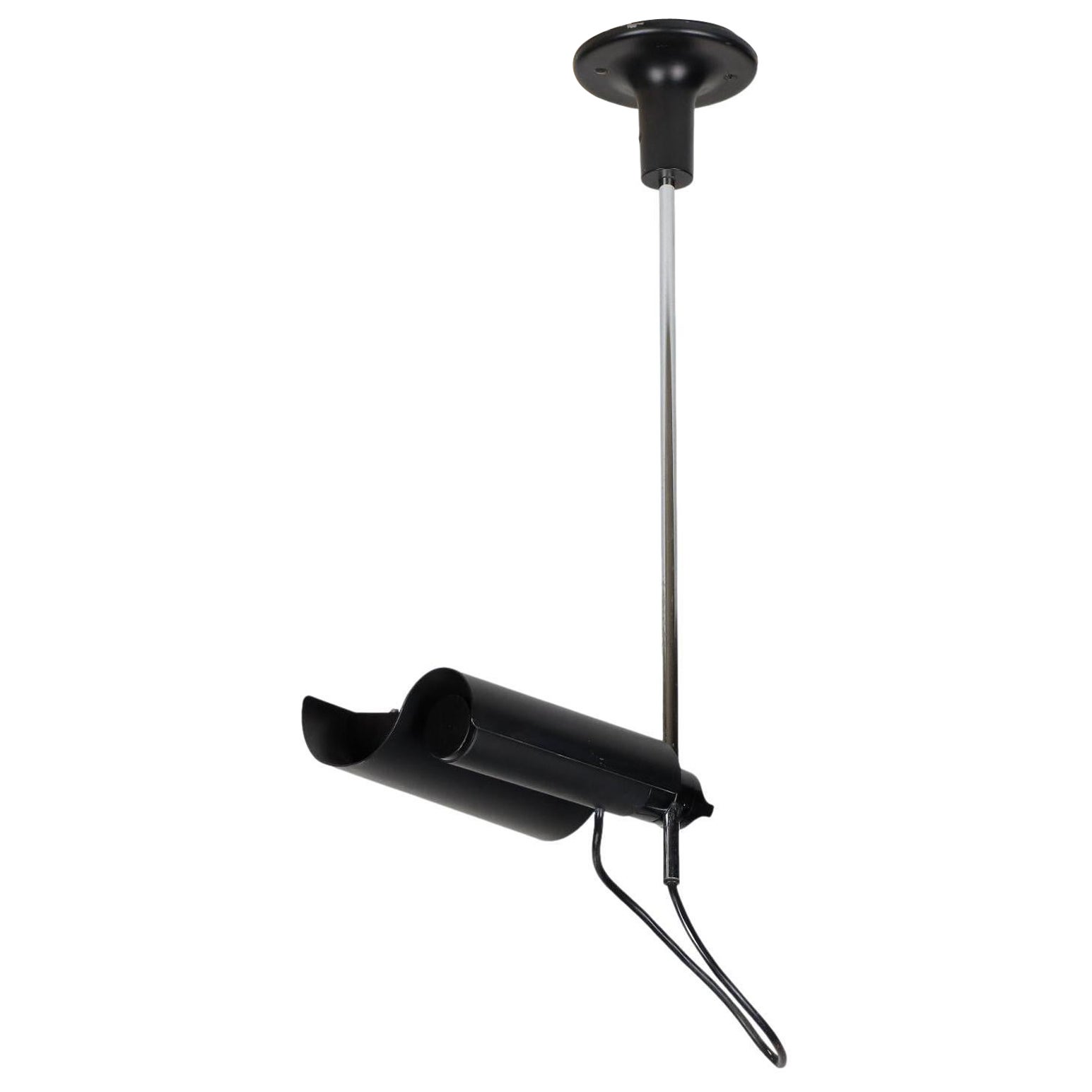 Lampada da soffitto DIM di O-Luce Alluminio Metallo Italia anni '70