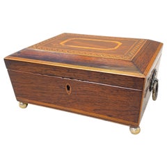 19th Century Rosewood Jewellery Box