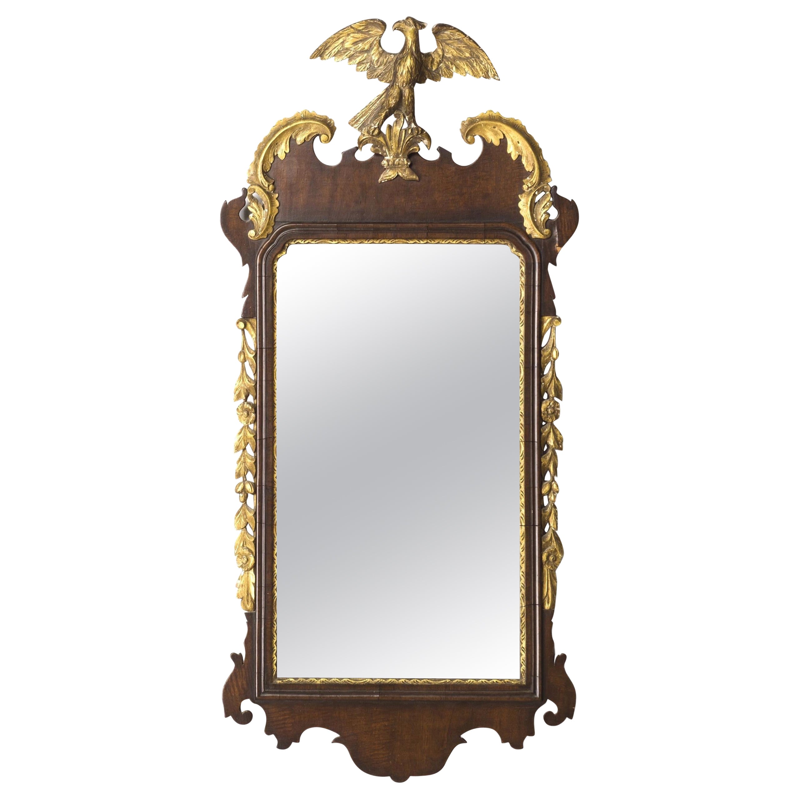 Very Good 19th Century Mahogany Constitutional Style Mirror, USA Circa 1880 For Sale