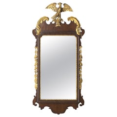 Very Good 19th Century Mahogany Constitutional Style Mirror, USA Circa 1880