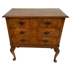 Antique Quality Burr Walnut Chest on Stand