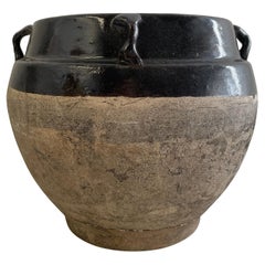 Vintage Matte Oil Pot Clay Pottery