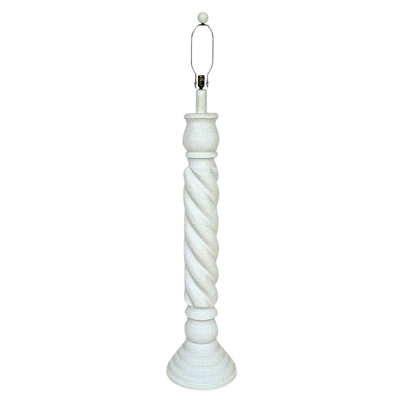 Lampadaire architectural en spirale de style Michael Taylor