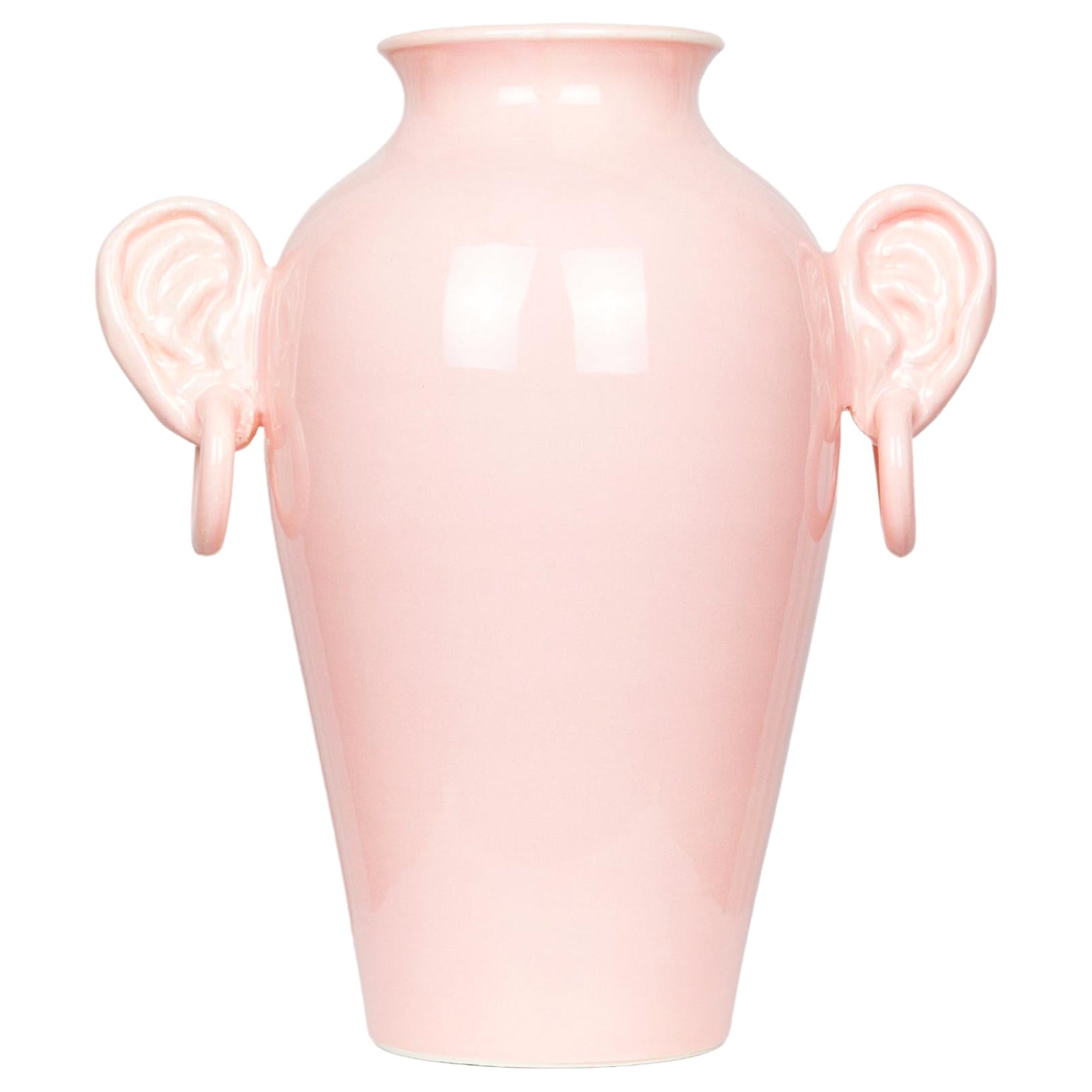 Ears Pink Vase by Lola Mayeras For Sale at 1stDibs