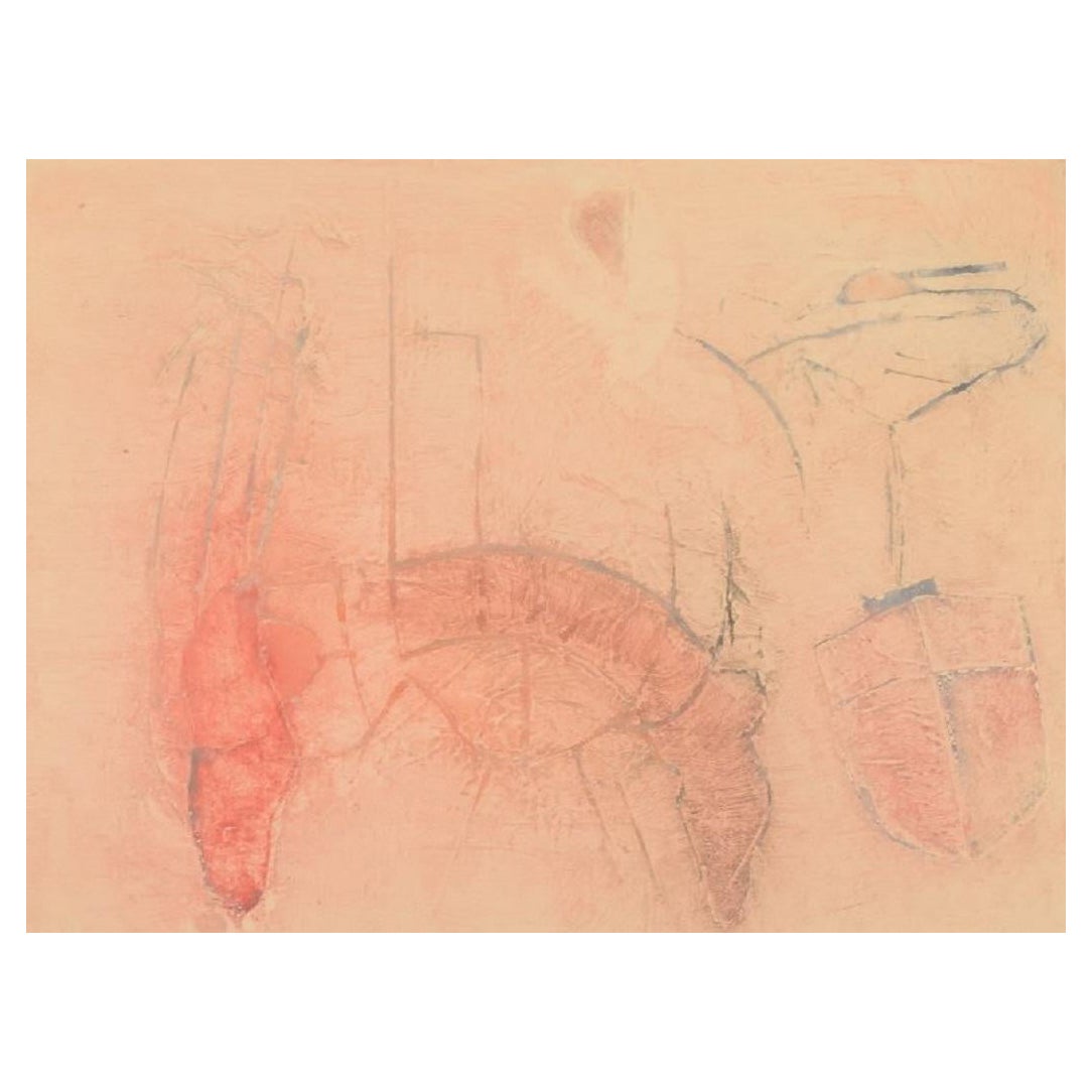 Selma Daffre, Listed Brazilian Artist, Collograph on Paper, "Linhas" For Sale