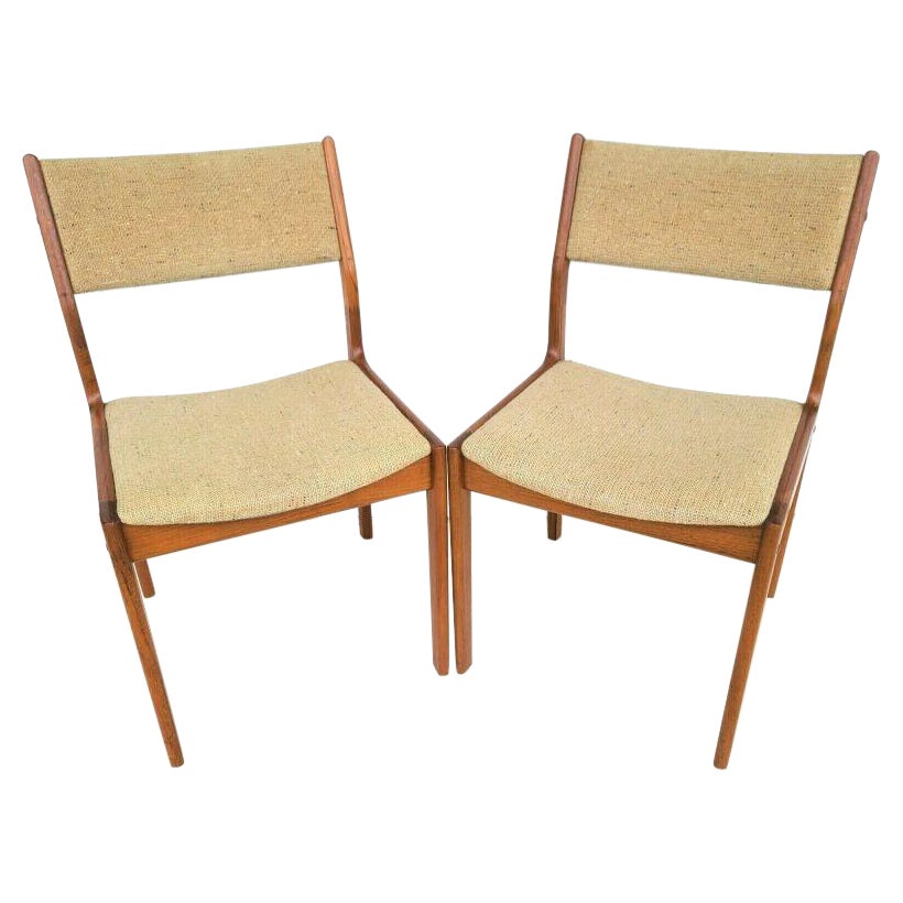 Teak Dining Chairs Mcm by D Scan, Set of 2