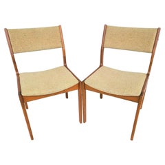 Vintage Teak Dining Chairs Mcm by D Scan, Set of 2