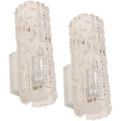 Pair of Murano Glass Wall Sconces by Doria, Germany, 1960s