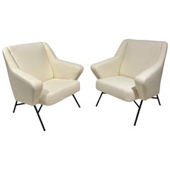 Vintage Pair of Armchairs Editor by Burov, 1950