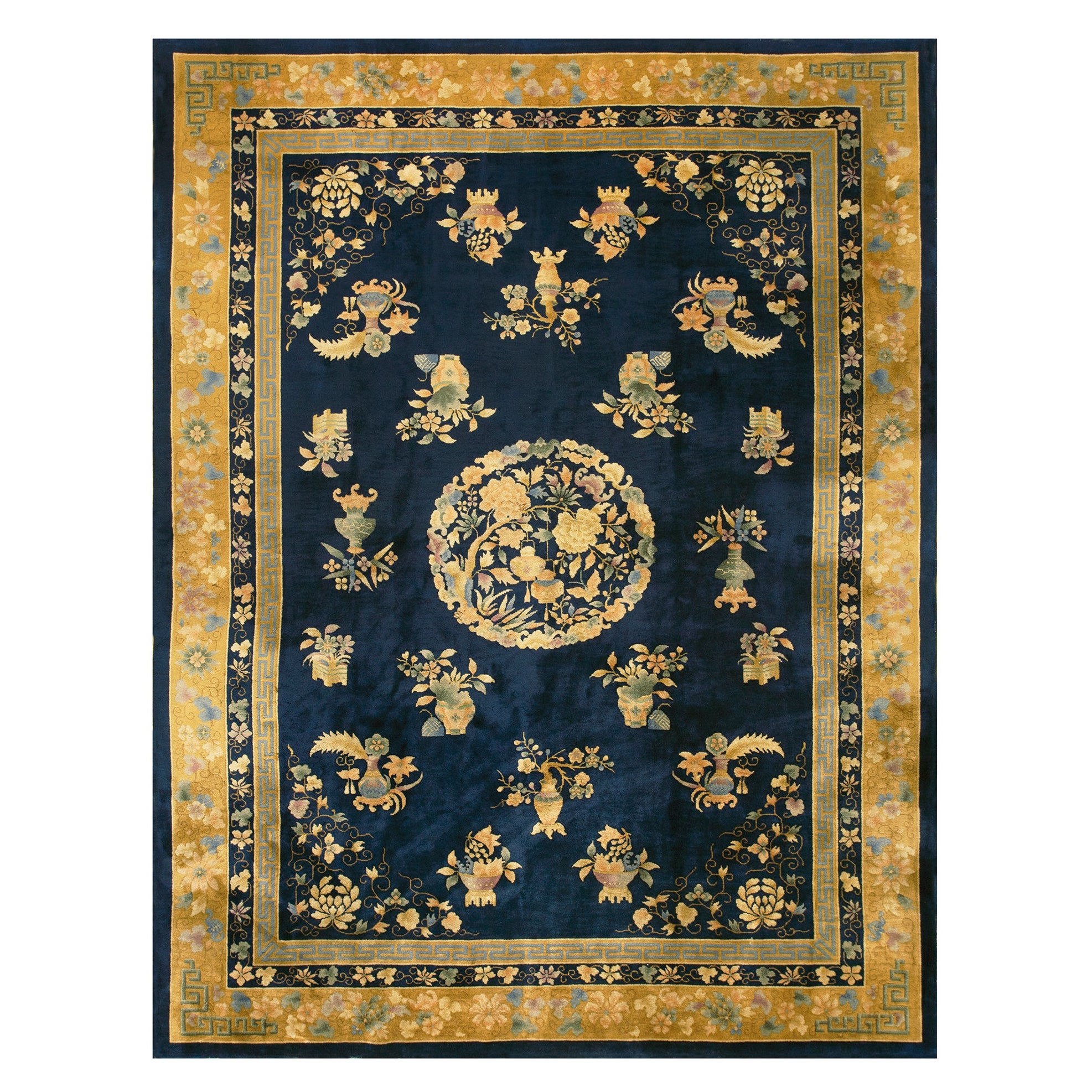 1920s Chinese Art Deco Carpet ( 8' 9'' x 11' 6'' - 266 x 350 cm ) For Sale