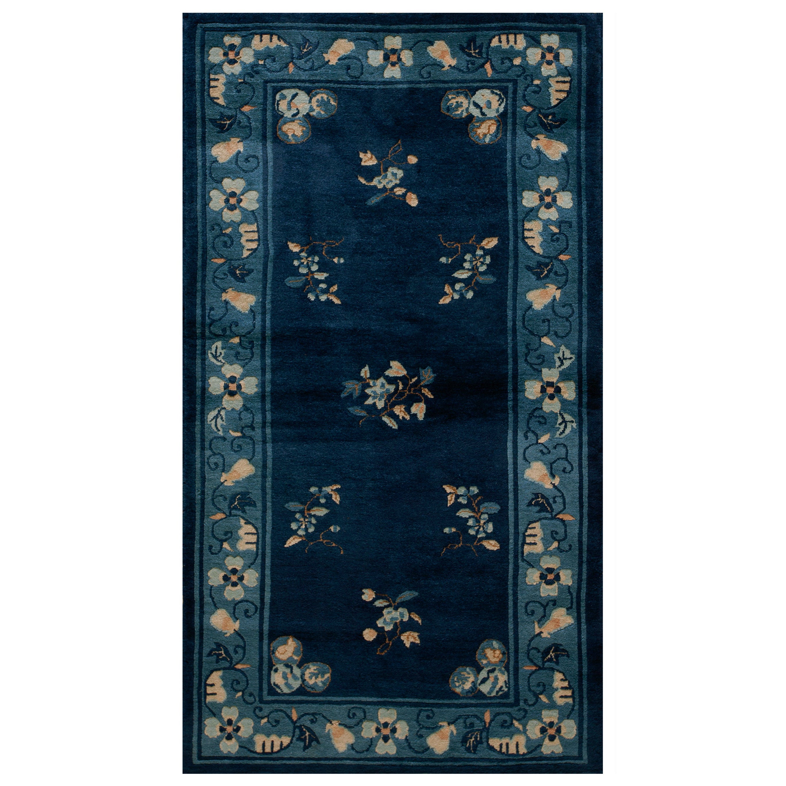 Antique Chinese Peking Rug 3' 0''x 5' 10'' For Sale