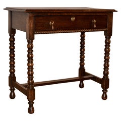 Edwardian Oak Side Table, c. 1900