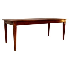 19th Century French Farm Table with Two Leaves