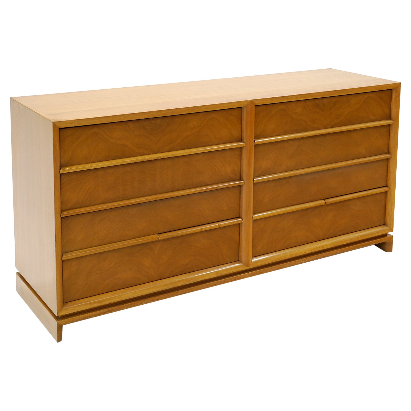 Eight Drawer Dresser by Red Lion in Bleached Mahogany For Sale